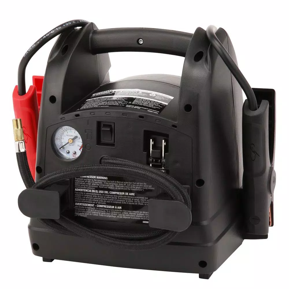 Schumacher Battery Extender 12V 750 Amp Peak Jump Starter with Air Compressor & LED Light