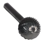 Drill America 1/2 in. x 7/16 in. Ball End Solid Carbide Burr Rotary File Bit, 1/4 in. Shank thumbnail 2