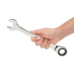 TEKTON 1 in. Ratcheting Combination Wrench, 72-Tooth, 6-Point Box End thumbnail 7