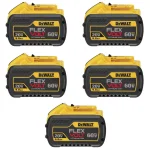 DEWALT FLEXVOLT 9.0 Ah Lithium-Ion Battery Pack 5-Pack (20V/60V MAX) thumbnail 1