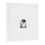 DesignOvation Gallery 17 x 17 in. White Wood Picture Frame, Matted to 4 x 6 in. thumbnail 2
