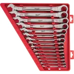 Milwaukee 15-Piece SAE Ratcheting Combination Wrench Set thumbnail 1