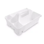 Libman Deluxe Maid Cleaning Caddy with 5 Compartments and Pour Spouts - White thumbnail 2