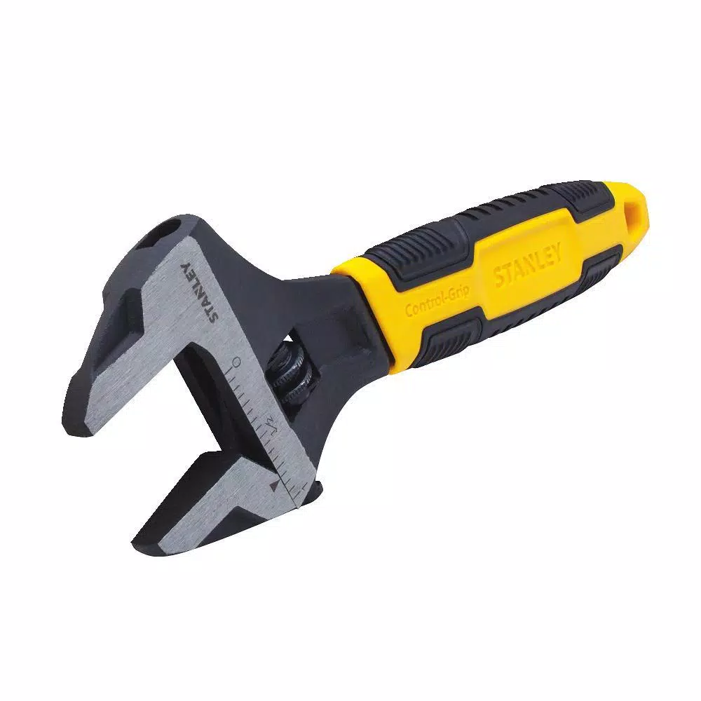 Stanley 6 in. MaxSteel Adjustable Wrench with Tapered Jaw