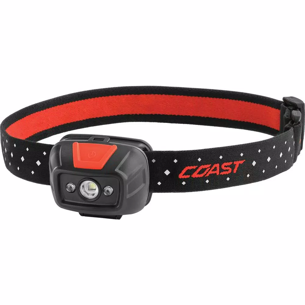 Coast FL19 330 Lumens Dual Color LED Headlamp with White and Red Beam