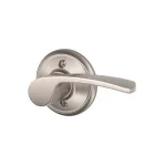 Schlage Merano Satin Nickel Right-Handed Dummy Door Lever thumbnail 1