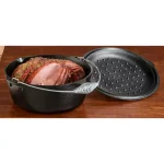 Lodge 7 Qt. Cast Iron Dutch Oven with Lid and Spiral Bail Handle thumbnail 3