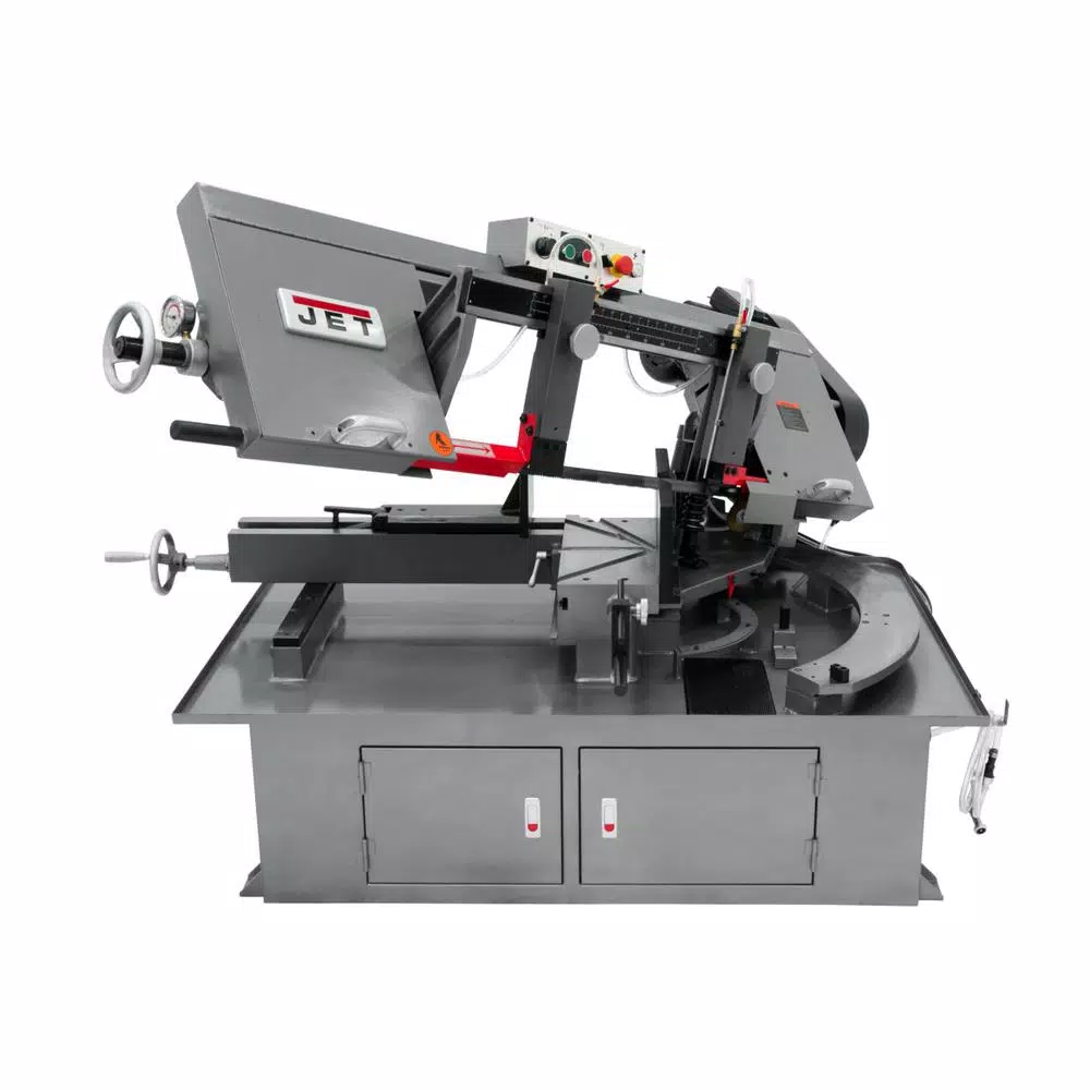 Jet 10 in. x 18 in. Horizontal Dual Mitering Metalworking Bandsaw, 2 HP, 230V
