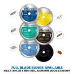 Evolution Power Tools Evolution 9 in. 48-Teeth Carbide Metal Cutting Saw Blade for Mild Steel thumbnail 6