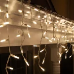 Wintergreen Lighting 7 ft. 70-Light M5 LED Warm White Icicle Light Set thumbnail 2