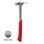 Milwaukee 17 oz. Smooth Face Framing Hammer with Shockshield Grip and Hammer Loop thumbnail 8
