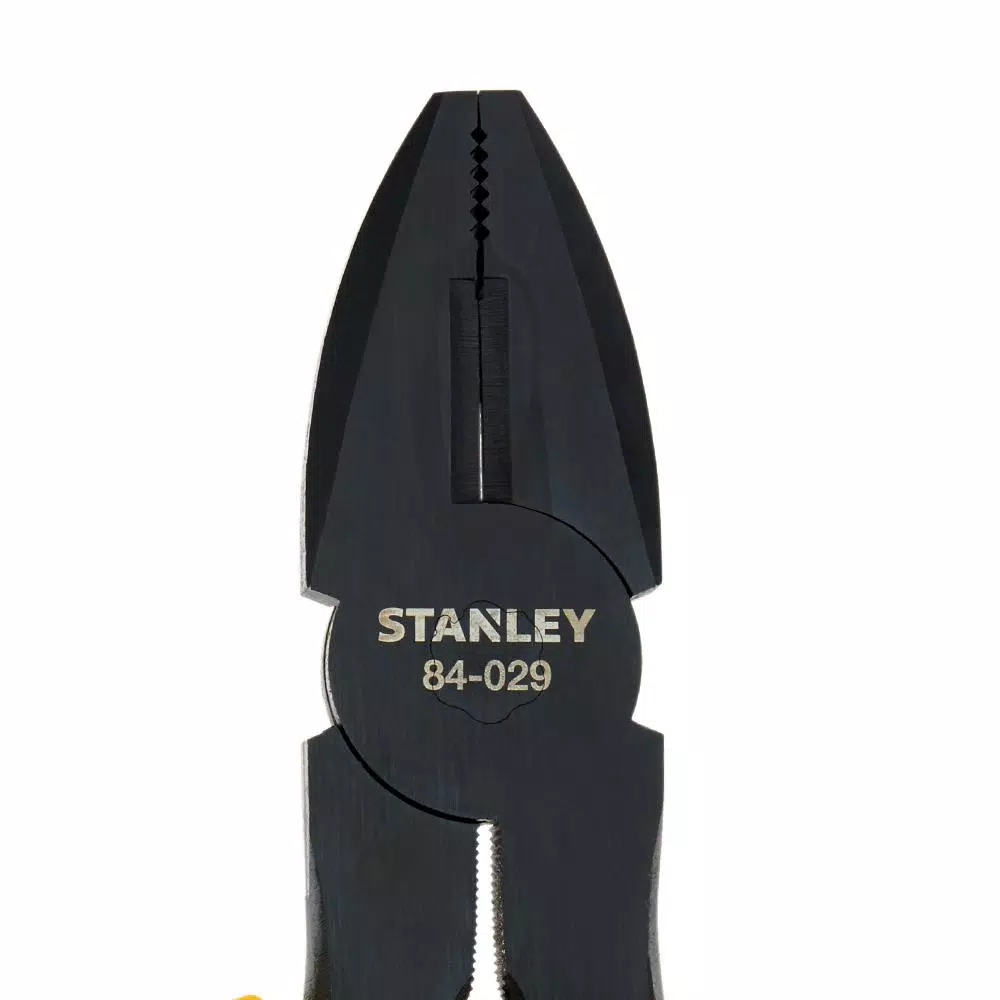 Stanley 8 in. Bi-Material Lineman Pliers, Drop-Forged Steel, ANSI Rated