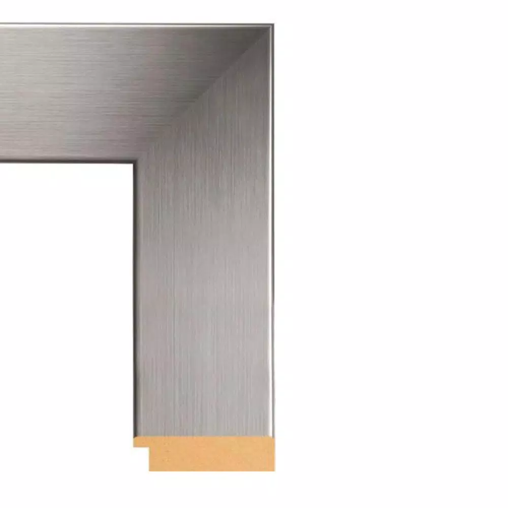 BrandtWorks Modern Silver Composite Framed Full Length Mirror with Door Hooks, 71 in. x 21.5 in.