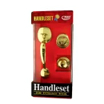 Premier Lock Polished Brass Single Cylinder Entry Door Handleset with Keyed Deadbolt and Inside Knob thumbnail 1