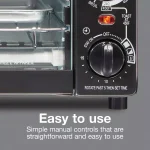 Proctor Silex 31118 4-Slice Toaster Oven Broiler, 1000W, Black thumbnail 5