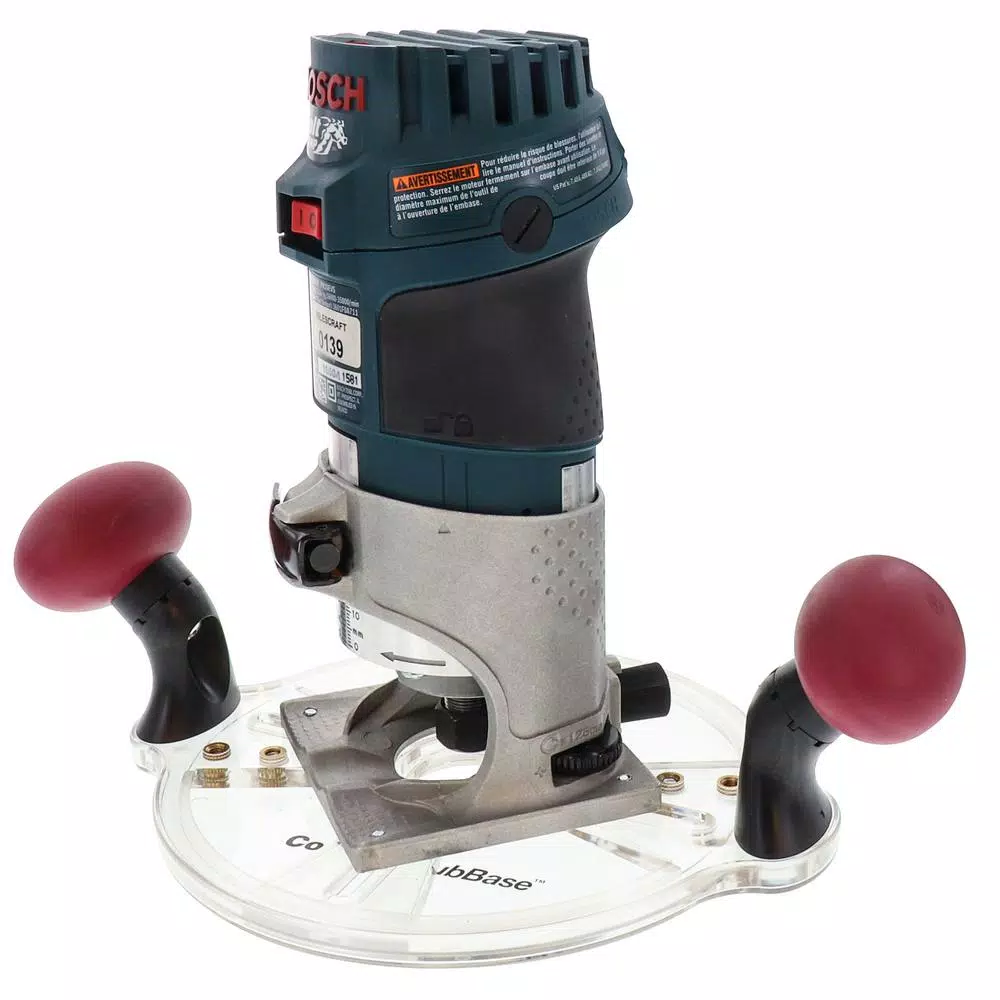 Milescraft CompactSubBase Router Attachment for Compact and Trim Routers