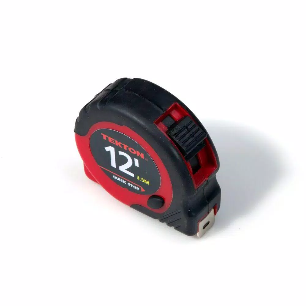 TEKTON 12 ft. x 1/2 in. Tape Measure with Impact-Resistant ABS Housing
