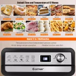 Costway 23 Qt. 12-in-1 Air Fryer Oven with Rotisserie, 1700W Convection Toaster Oven, Black thumbnail 6