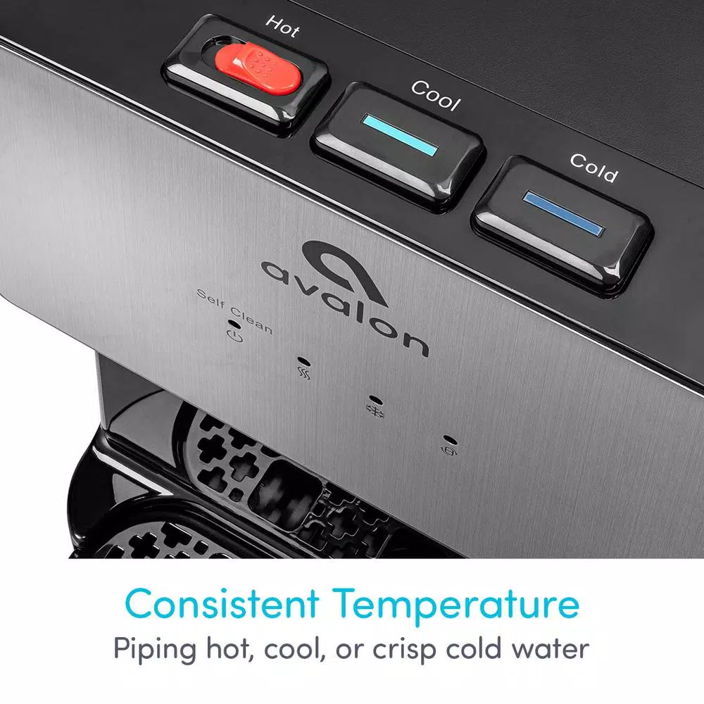Avalon Self-Cleaning Bottleless Water Cooler - 3 Temperature Settings, Stainless Steel