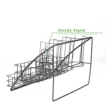 Mind Reader Black Steel Coffee Condiment Organizer - 8 Compartment Breakroom Caddy & Cup Lid Holder thumbnail 6