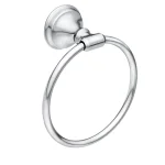 MOEN Jansen Chrome Towel Ring - Wall-Mounted Hand Towel Holder thumbnail 1