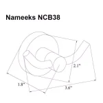 Nameeks General Hotel Wall Mounted Double Robe/Towel Hook - Chrome thumbnail 2