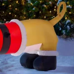 Airblown 4 ft. Inflatable Dachshund with Santa Outfit Airblown Holiday Decoration thumbnail 5