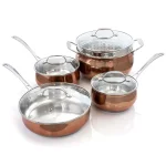 Oster Carabello 9-Piece Stainless Steel Nonstick Cookware Set with Copper Finish thumbnail 1
