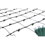 Northlight 4 ft. x 6 ft. Pure White LED Net Style Christmas Lights with Green Wire, 150 Bulbs thumbnail 1