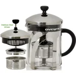 Ovente 2.5-Cup Glass Tea Maker with Removable Stainless Steel Infuser and Measuring Scoop thumbnail 1