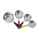 Fox Run 4-Piece Stainless Steel Measuring Cup Set with Color-Coated Handles thumbnail 1
