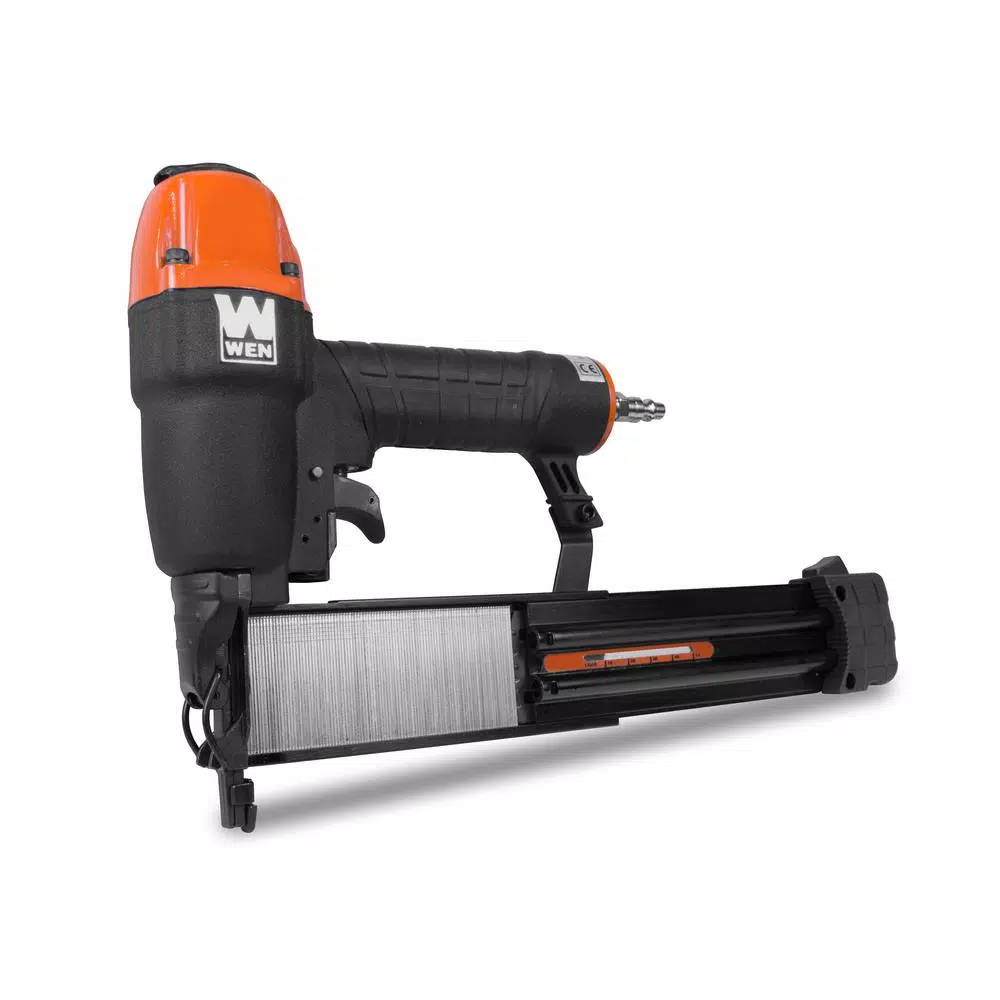 WEN 18-Gauge Pneumatic Brad Nailer Kit, 3/8 in. to 2 in., Includes 2000 Nails