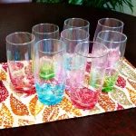 Gibson Home Karissa 8-Piece Assorted Colors Glass Tumbler Set, 13 oz. thumbnail 3