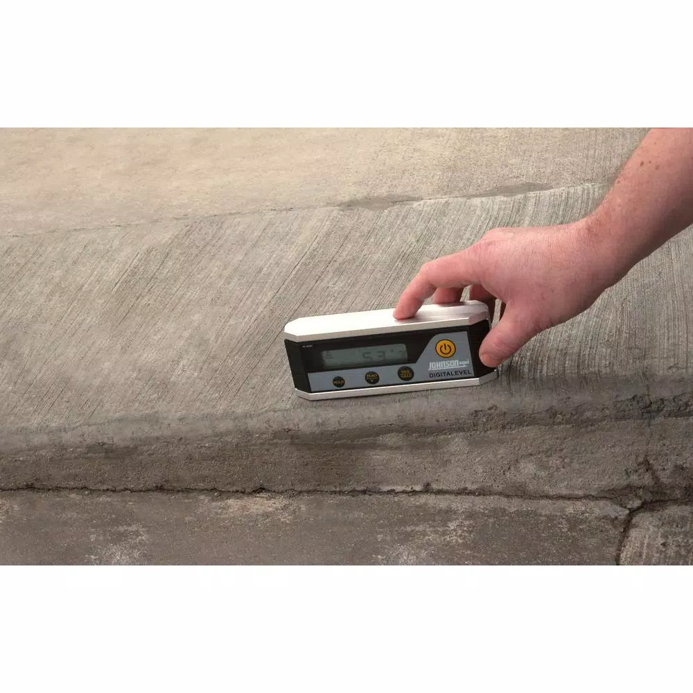 Johnson 6" Magnetic Digital Level Inclinometer with Backlight and GripTight™ Magnets