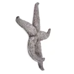 Unbranded Medium Starfish Wall Sculpture - Coastal Silver Pewter Resin Decor thumbnail 3