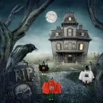 Northlight 36 in. Ghost, Pumpkin, and Bat Standing Halloween Kid Figures - Set of 3 thumbnail 2