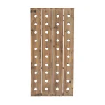 LITTON LANE Reclaimed Fir Wood Pegboard Wine Rack - 40 Bottle Capacity - Exposed Mahogany Finish thumbnail 1
