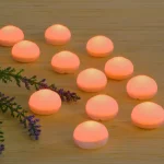 LUMABASE Orange Floating Blimp LED Lights, Waterproof Battery Operated Decorative Lights (12-Count) thumbnail 2