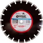 Quasar Speed Kut 200 Silver 14 in. Segmented Diamond Blade for Asphalt and New Concrete thumbnail 1