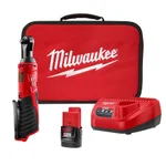 Milwaukee M12 12V Cordless 3/8 in. Ratchet Kit with 1.5 Ah Battery, Charger and Tool Bag thumbnail 1