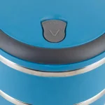 Unbranded 2-Tier Leak Proof Stainless Steel and Plastic Lunch Box - Blue thumbnail 3