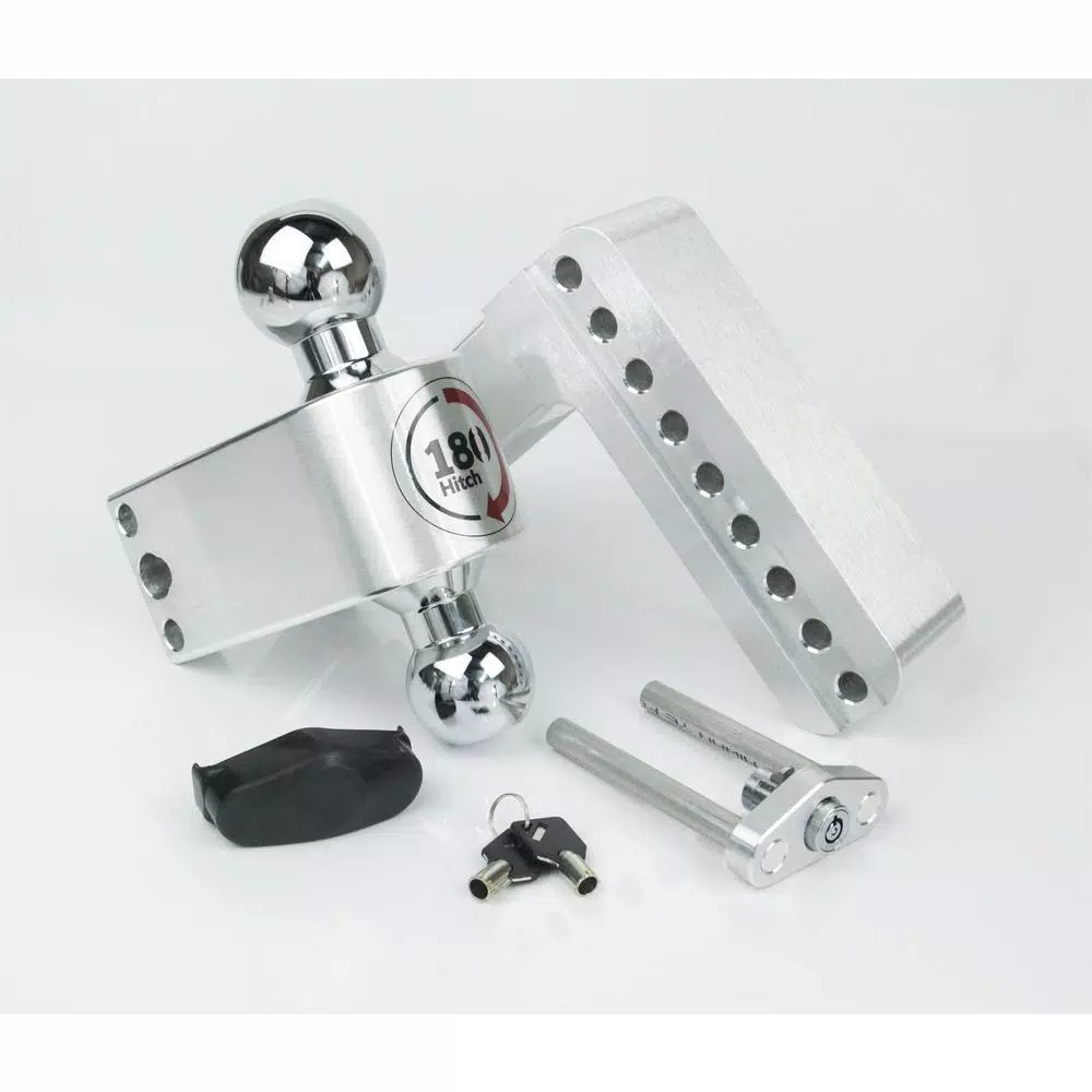 Weigh Safe 180 Hitch by Weigh Safe Chrome Tow Ball Edition Adjustable Ball Mount