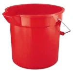 Rubbermaid Commercial Products Brute 14 Qt. Red Round Bucket thumbnail 1