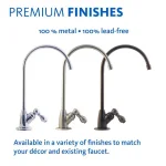 Aquasana AQ-5200 2-Stage Under Counter Drinking Water Filtration System with Brushed Nickel Faucet thumbnail 8