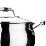 BergHOFF Essentials Zeno 10.6 Qt. Stainless Steel Stock Pot with Glass Lid thumbnail 2