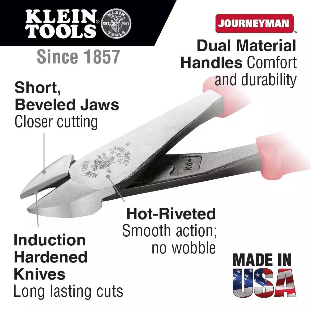 Klein Tools 8 in. High-Leverage Diagonal Cutting Pliers