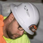 Klein Tools Vented Full Brim Hard Hat with Integrated Headlamp, Class C Type 1, White thumbnail 10