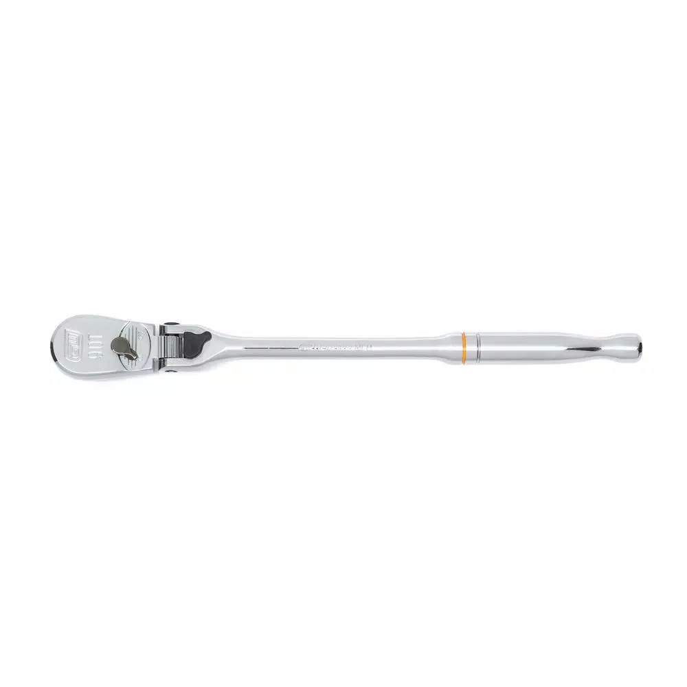 GEARWRENCH 3/8 in. Drive 90-Tooth Locking Flex Head Teardrop Ratchet, 11 in.