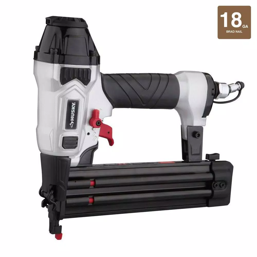 Husky 3-Piece Air Finish Nailer Kit with 16-Gauge Nailer, 18-Gauge Brad Nailer and 18-Gauge Stapler
