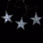 Northlight 2 ft. 3-Light White Cascading Snowfall Star LED Christmas Lights thumbnail 1